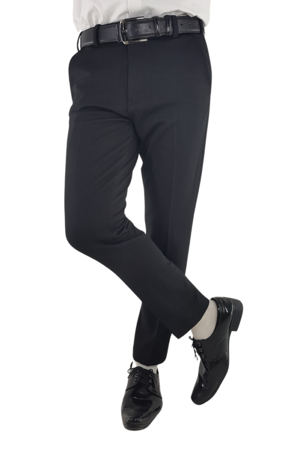 Stylish and Comfortable Black Slim Fit Formal Trousers for Men