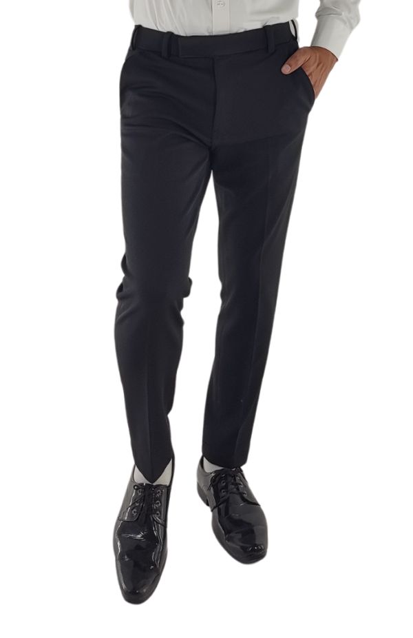 Stylish and Comfortable Black Slim Fit Formal Trousers for Men