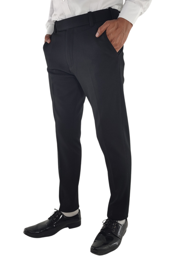 Stylish and Comfortable Black Slim Fit Formal Trousers for Men