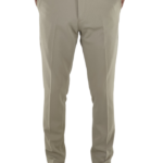 Stylish and Comfortable Cream Slim Fit Formal Trousers for Men